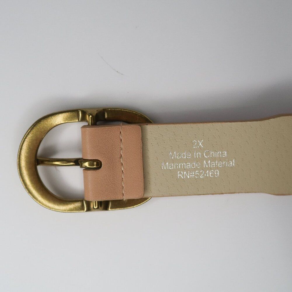 Womens Beige Cream‎ Braided Belt Size 2X - Picture 2 of 4